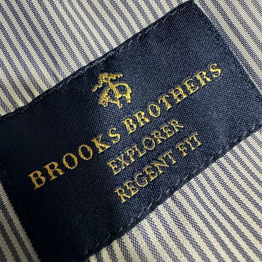 BROOKS BROTHERS Regent fitMens Blazer Sport Coat Two Button Jacket 46R WOOL Gray